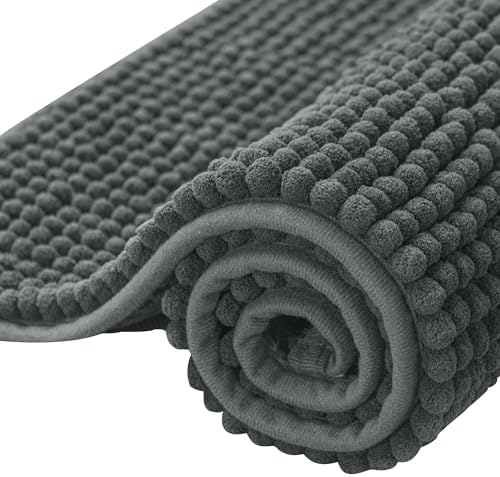 SUBRTEX 16 x 24 Inch Chenille Bath Rug Soft Plush