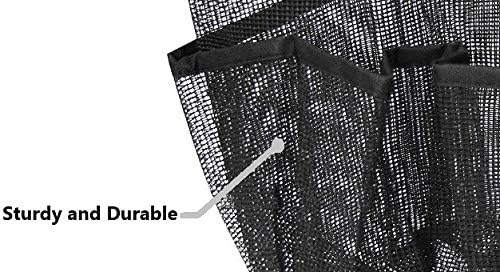 VousNous Mesh Shower Caddy with 8 Compartments Black