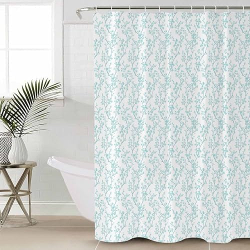 ZOE GARDEN Teal Blue Botanical Bathroom Set