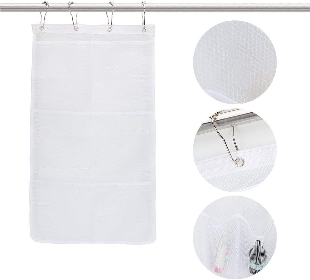 Keenso Mesh Shower Organizer with 6 Pockets 60x33cm 1