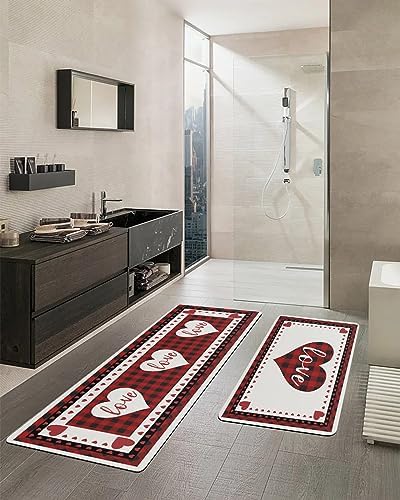 Funnywall88 2PCS Non-Slip Diatomite Bath Mats