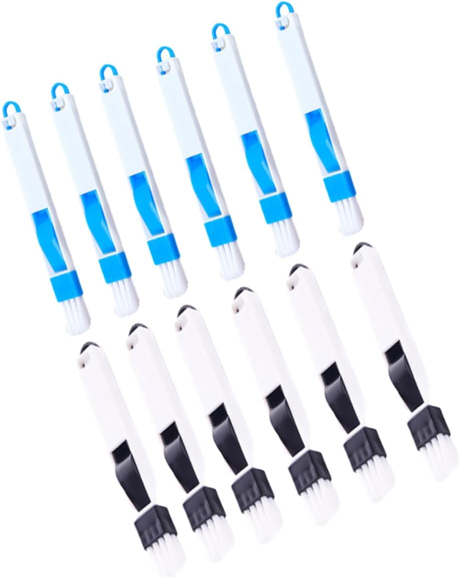12pcs Multipurpose Window Door Brush Set with Dustpan