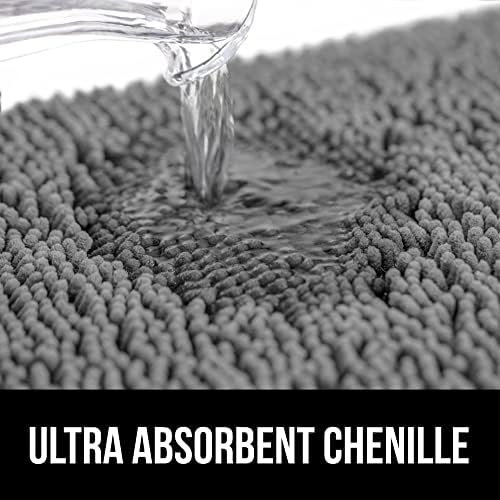 GORILLA GRIP Bath Rug Set with Shower Mat 2 Item Bundle