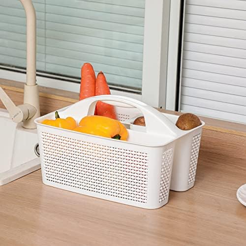UUJOLY Plastic Shower Caddy Basket with Handle 1