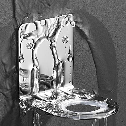 Stainless Steel Wall Mounted Shampoo Holder with Anti-Slip Base