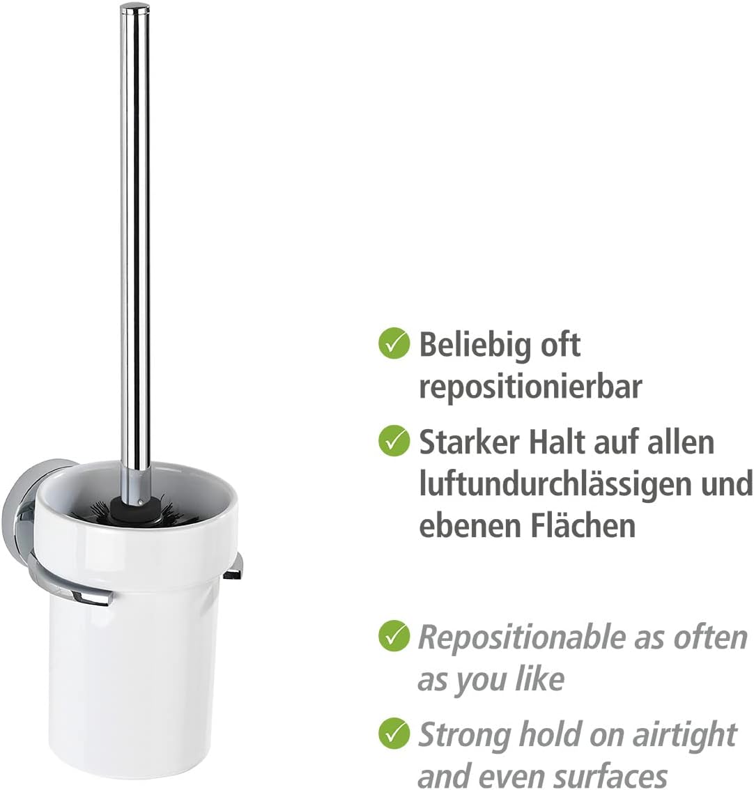 WENKO 22323100 Vacuum-Loc Toilet Brush Capri