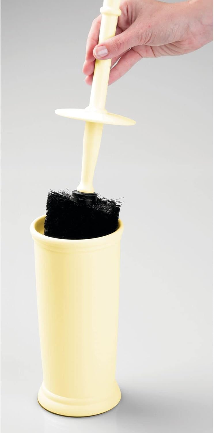 mDesign Toilet Bowl Brush with Modern Holder