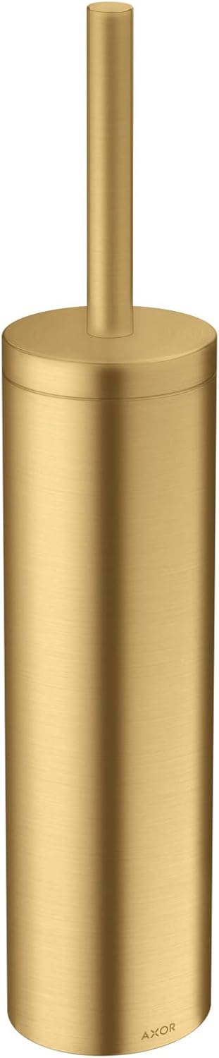 AXOR Universal Toilet Brush and Holder Set in Brushed Gold Optic