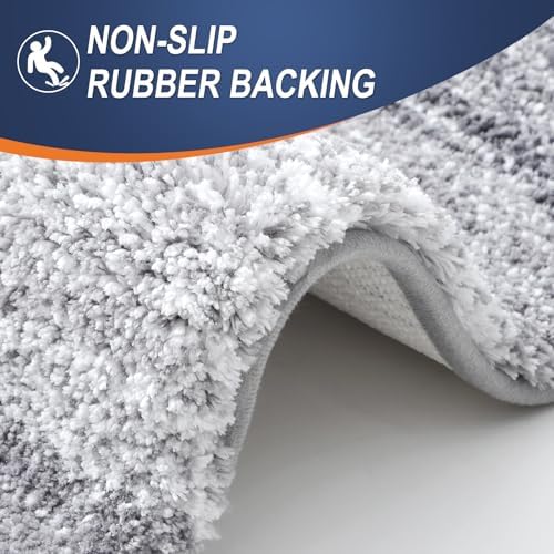 OLANLY 30x20 Light Grey Bath Rug Mat