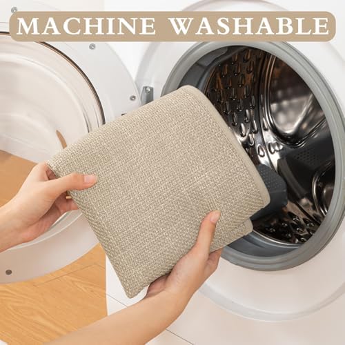 Yihouse Beige 2 Piece Bath Rug Set