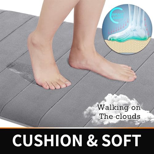 Yimobra 3-Piece Bath Rug Set with Non-Slip Mats