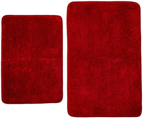 DSHXL 2 Piece Bath Rug Set Non-Slip Microfiber Mats