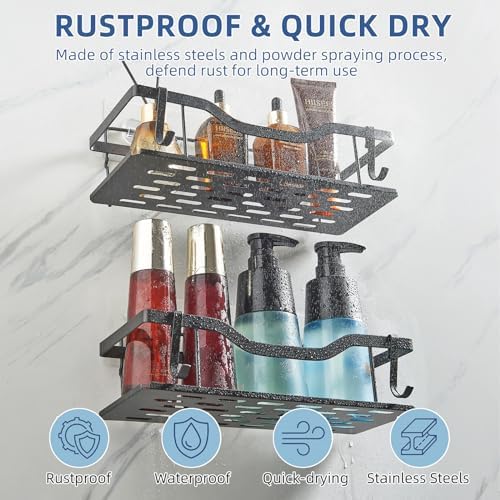 Stainless Shower Caddy Organizer - Pack of 2
