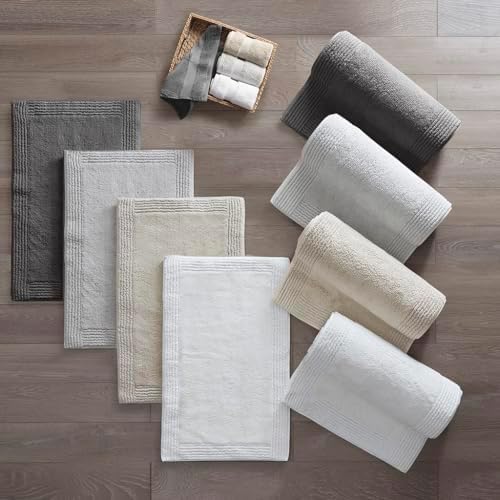 Madison Park Signature Splendor Reversible Bath Rug - 3000 GSM Cotton Plush