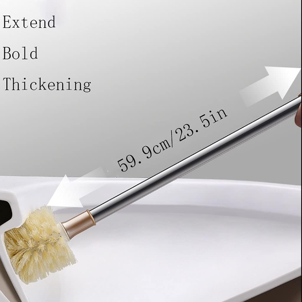 Toilet Brush and Holder Set with Strong Bristles