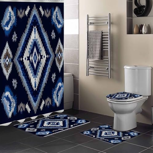 ZOE GARDEN Southwest Aztec Bathroom Set