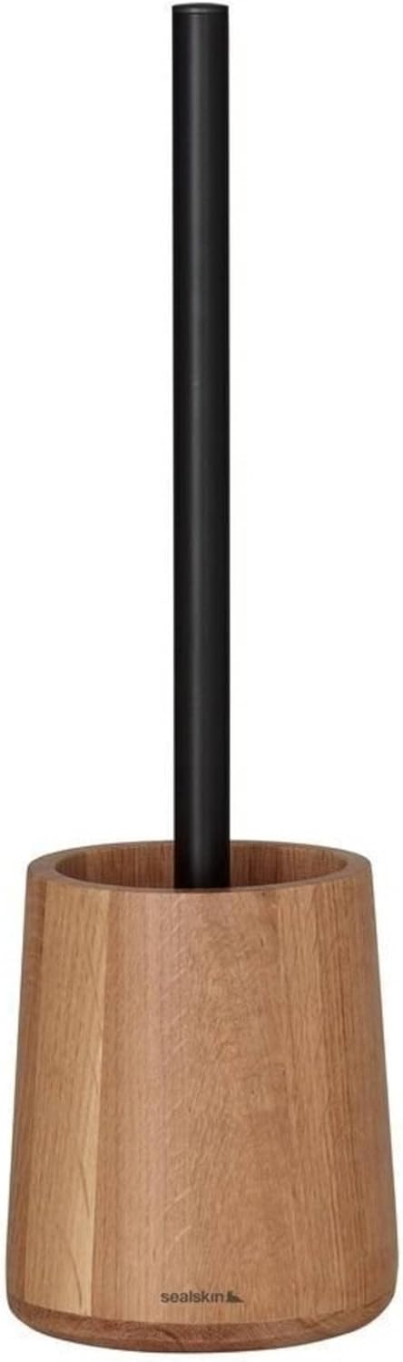Sealskin Earth Toilet Brush and Holder Freestanding Oak