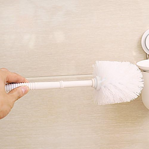 BEEGAGA Wall-Mounted Suction Cup Toilet Brush Holder Set 1