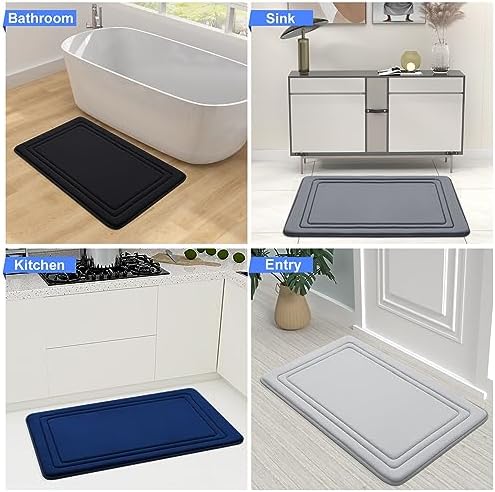 Grandaily Memory Foam Bath Mat 30x20 Ultra Soft and Non-Slip