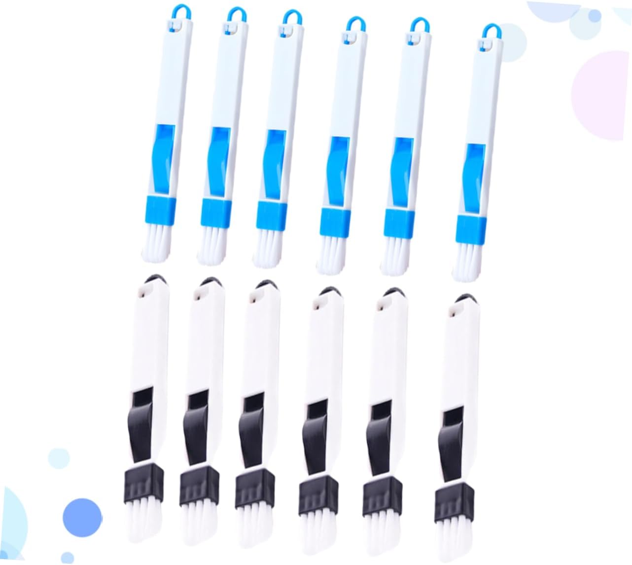 12pcs Multipurpose Window Door Brush Set with Dustpan