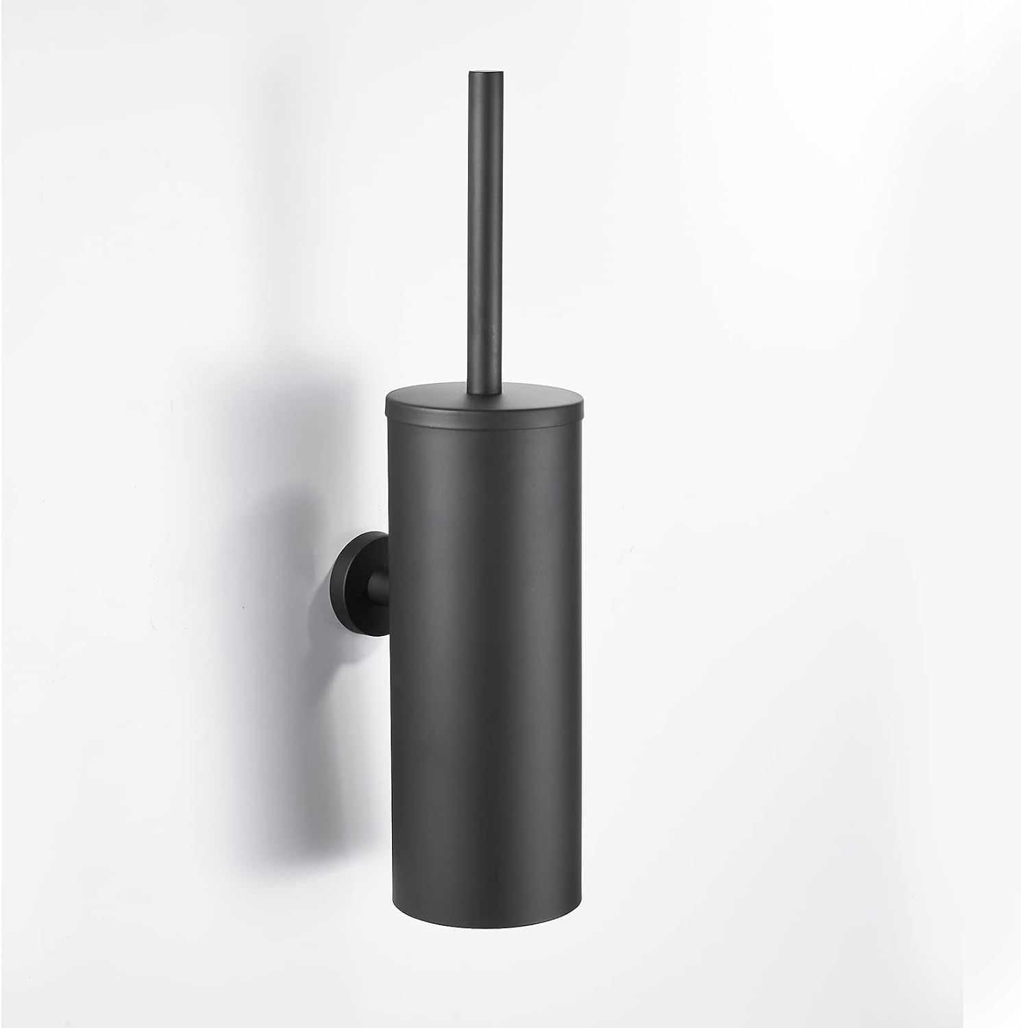 Toilet Brush and Holder with Durable Bristles and Splash-Proof Design