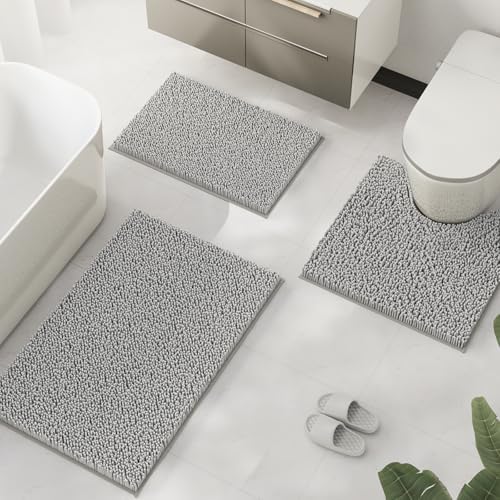 RUN HELIX 3 Piece Bathroom Rug Set 1