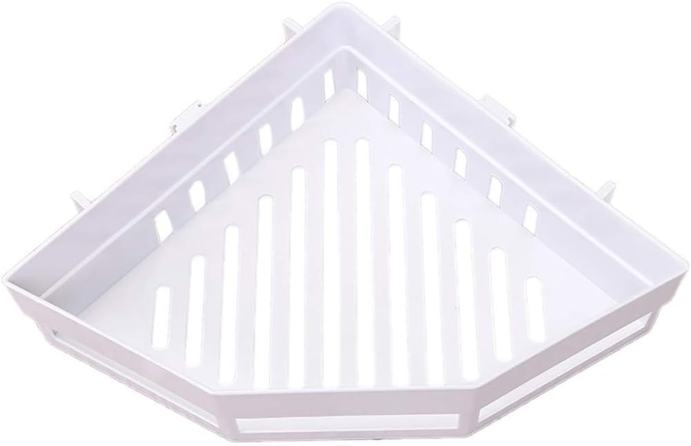 No Drill Shower Caddy with Suction Cups - White