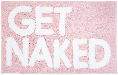 New Mungo Get Naked Bath Mat Pink - 31 x 20
