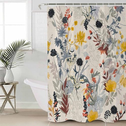 ZOE GARDEN Yellow Flower Bathroom Set