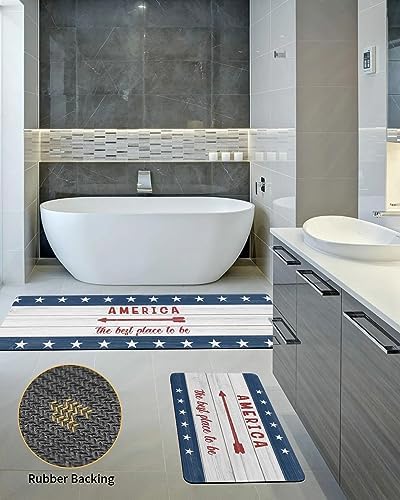 Funnywall88 2PCS Non-Slip Diatomite Bath Mat Set