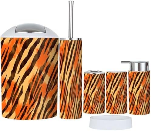 Boho Style 6 Piece Bathroom Accessory Set