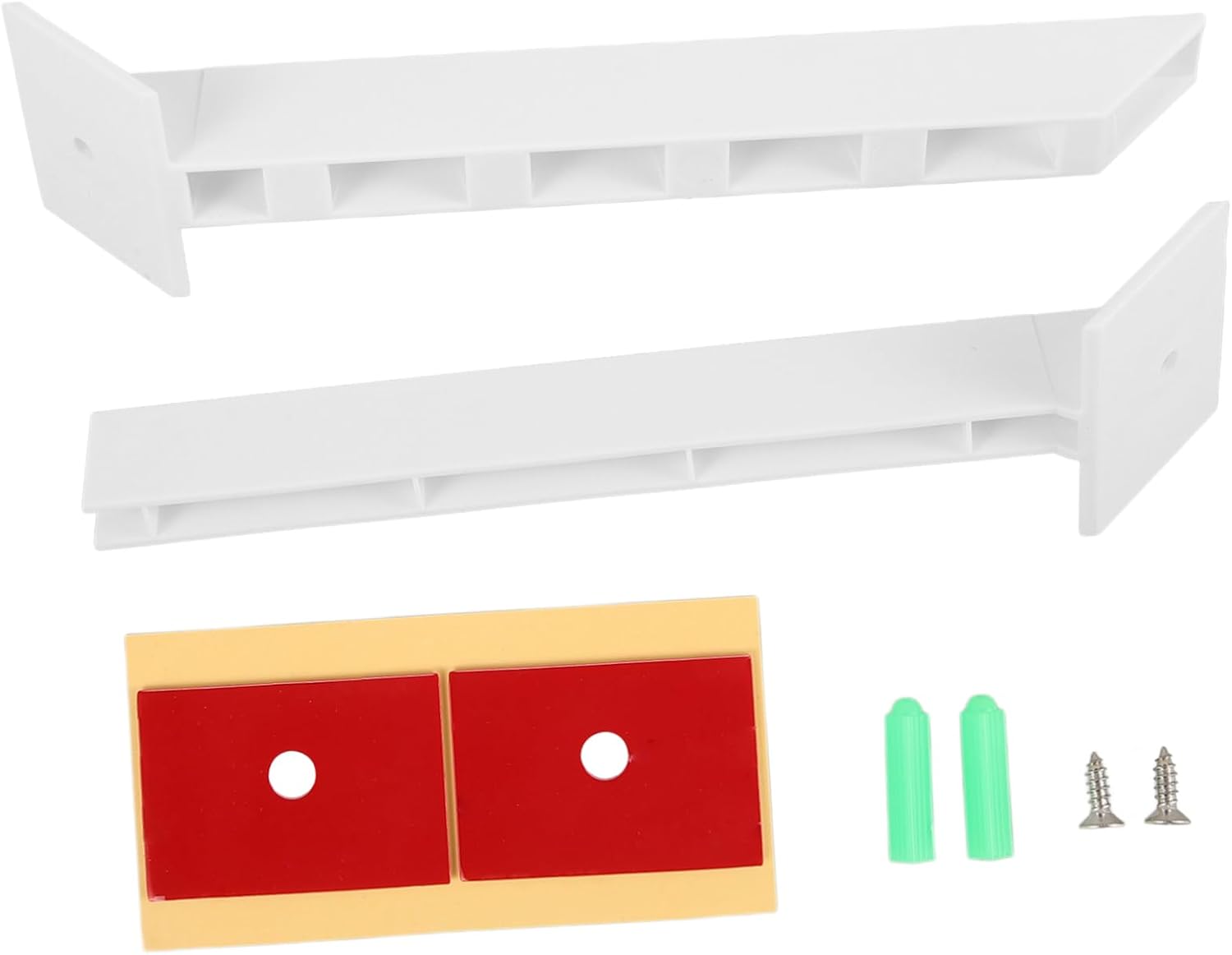 WOONEKY Abs Rv Shower Corner Shelf Retainer Bar