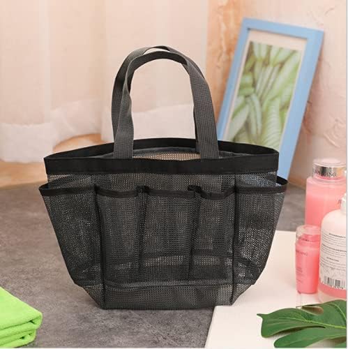 Ibluelover Shower Tote with 8 Pockets and Inner Compartment