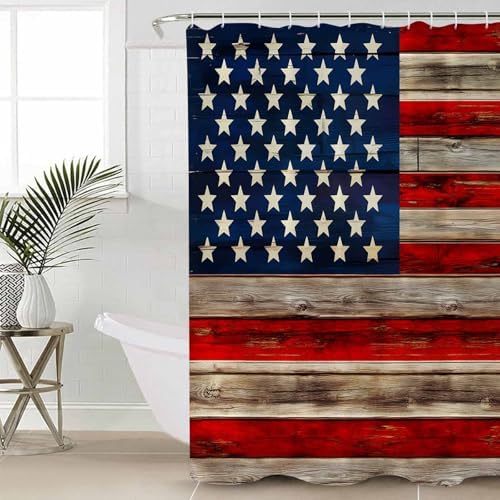 ZOE GARDEN American Flag Bathroom Set