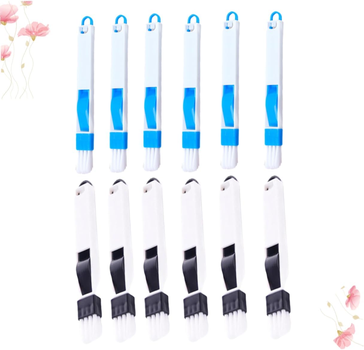 12pcs Multipurpose Window Door Brush Set with Dustpan