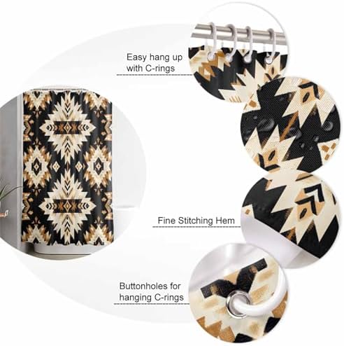 ZOE GARDEN Southwestern Aztec Bathroom Set 1