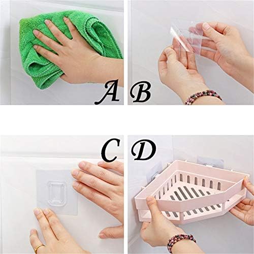 No Drill Shower Caddy with Suction Cups - White