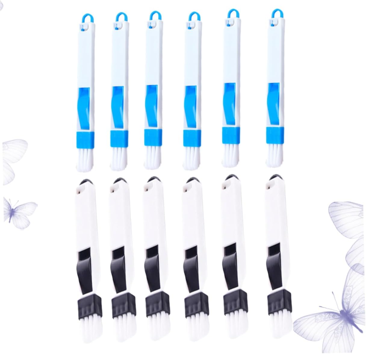 12pcs Multipurpose Window Door Brush Set with Dustpan