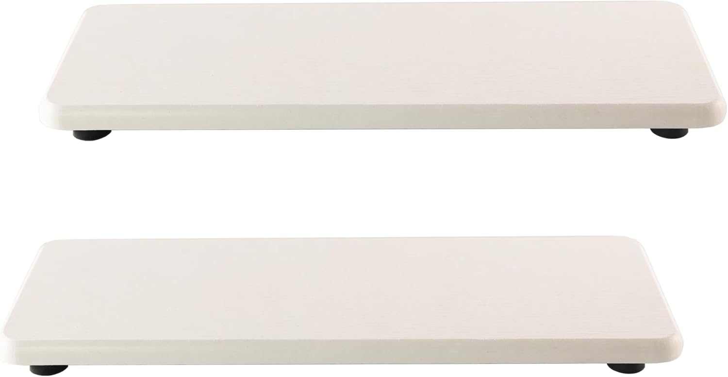 NiuYichee 2 Pcs Water Absorbing Stone Trays White