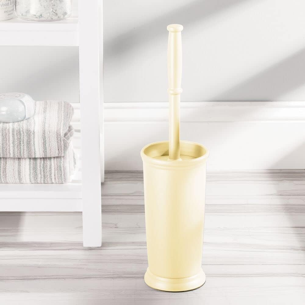 mDesign Toilet Bowl Brush with Modern Holder