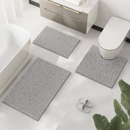 RUN HELIX 3 Piece Bathroom Rug Set 1