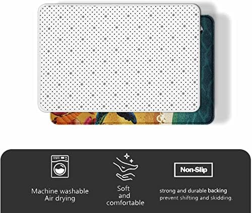 Feelyou Kids Southwest Tribal Bath Mat 16x24 Blue Grey Geometric