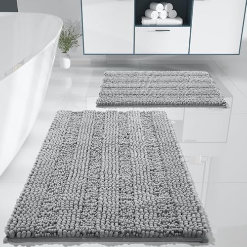 Yimobra 2 Piece Washable Bath Mat Set