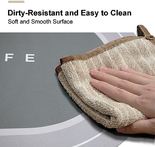 YCTMALL Quick-Dry Non-Slip Bath Mat with Soft Diatomaceous Earth