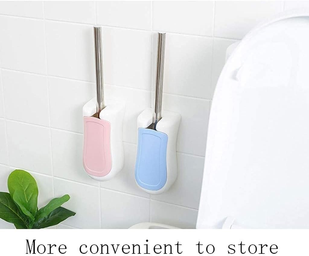 WSYTY Toilet Brush Set with Wall Mount Holder and Long Handle