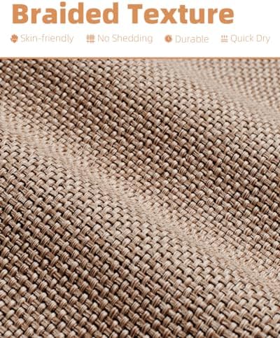 PADOOR Non-Slip Bath Mat with Braided Design