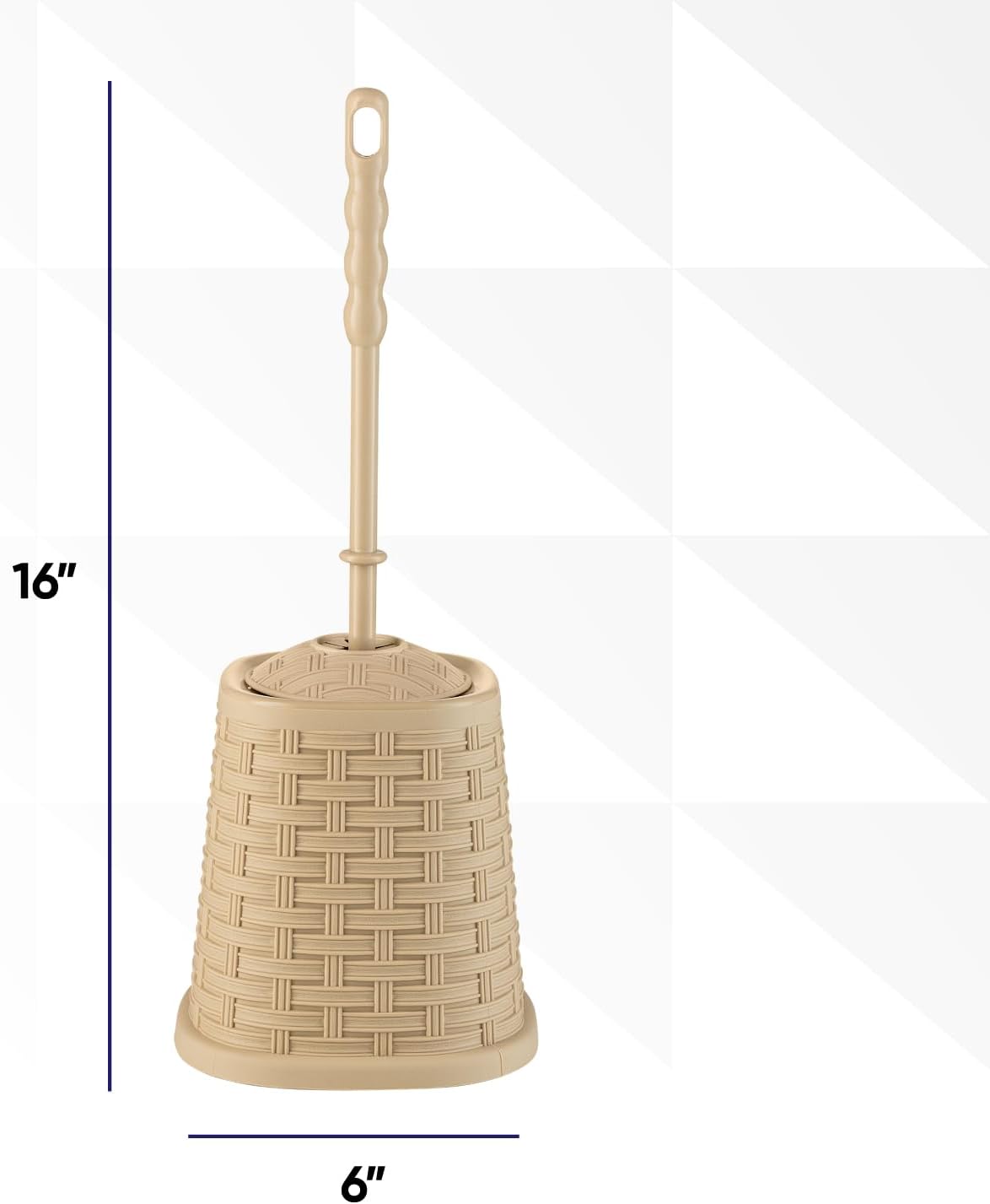 Superio Wicker Style Toilet Bowl Brush and Holder 1