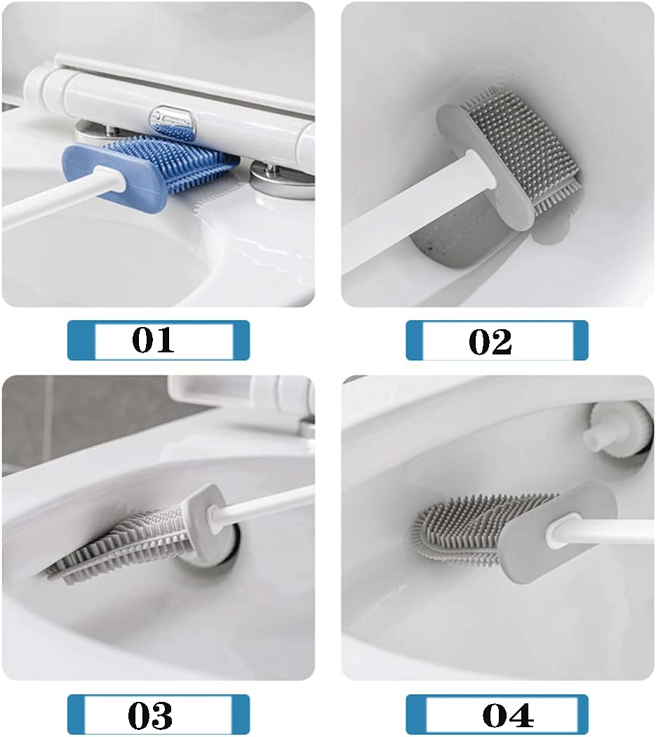 GYDMEG Toilet Brush and Holder Blue