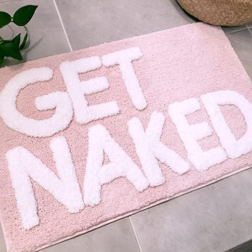 New Mungo Get Naked Bath Mat Pink - 31 x 20