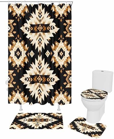 ZOE GARDEN Southwestern Aztec Bathroom Set 1